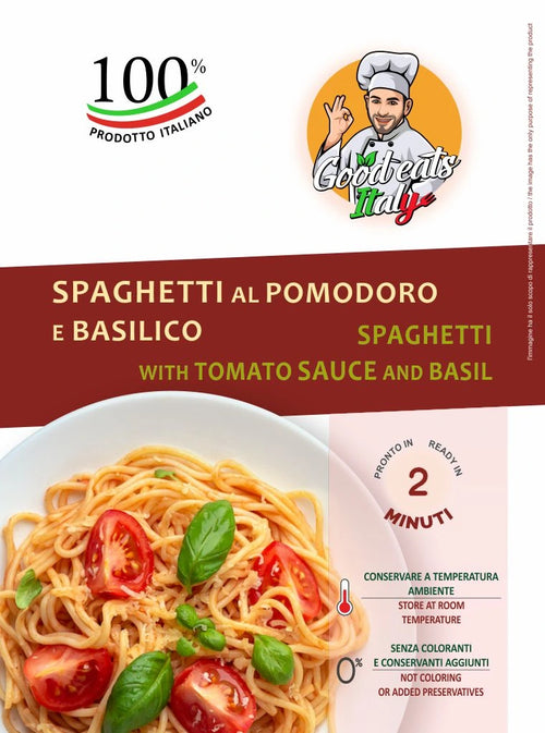Spaghetti with Tomato Sauce and Basil